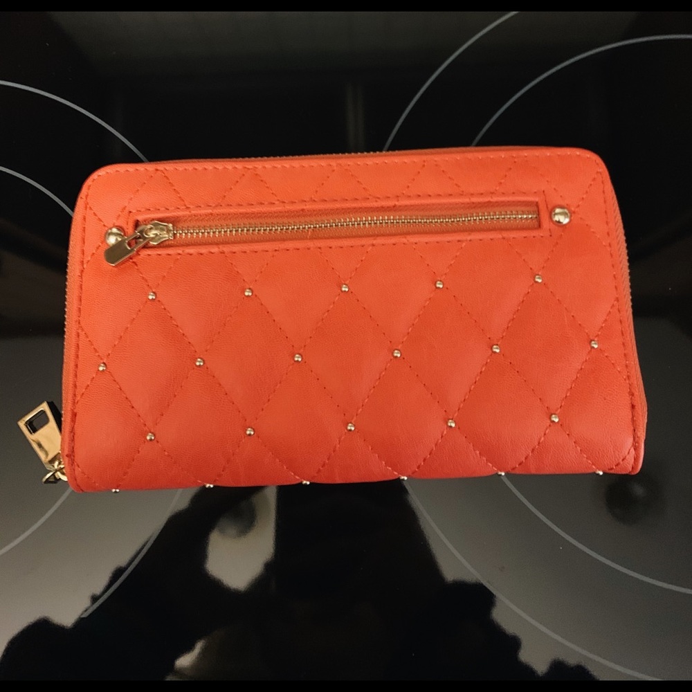 Orange Wallet with Gems for Women